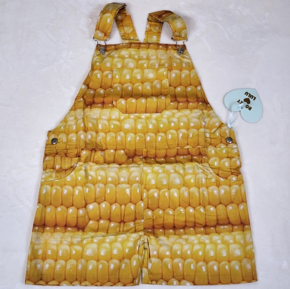 Romey loves Lulu Corn short overalls